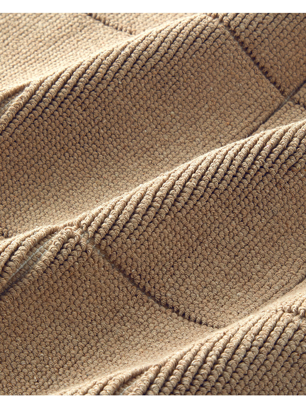 Classy Diamond Pamuklu Bukle Banyo Paspası Seti Bej-2