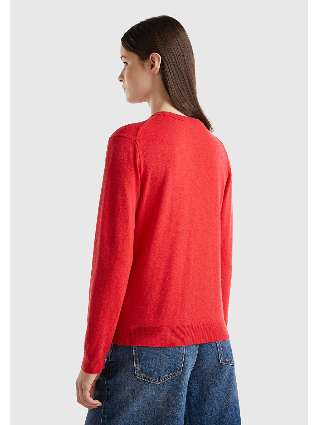 Kadın Bordo Kaşmir Karışımlı Hırka-2