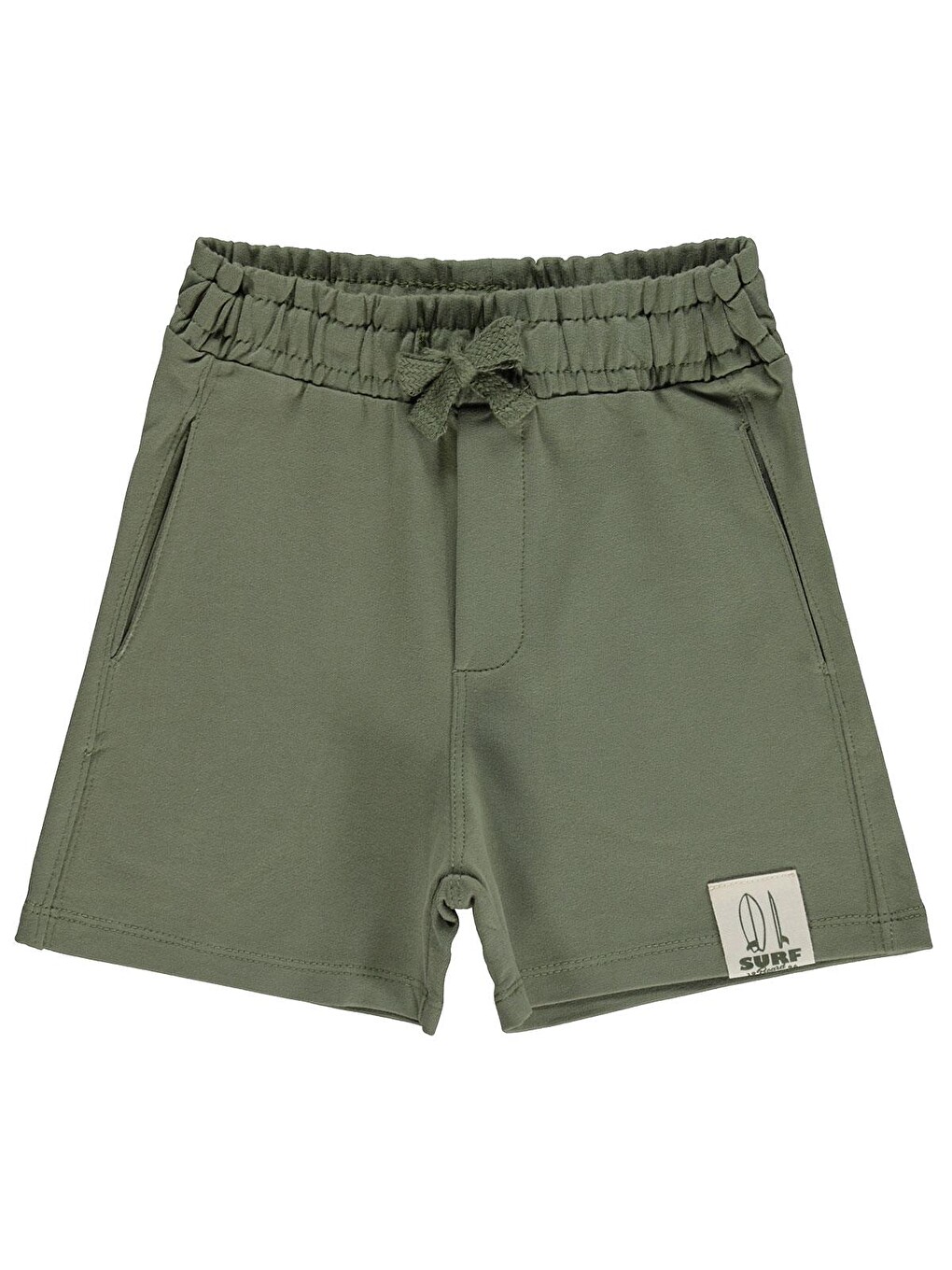 Boys Basic Surf Etiketli 2-5 Yaş Kapri - Haki
