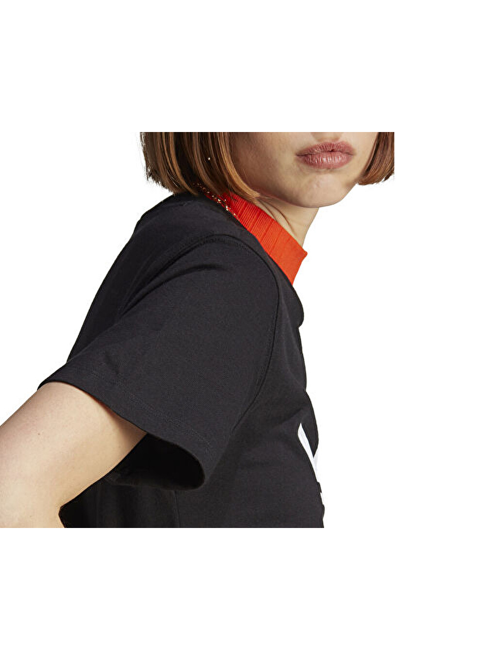 Trefoil Tee Kadın Günlük Tişört Ik4035 Siyah-5