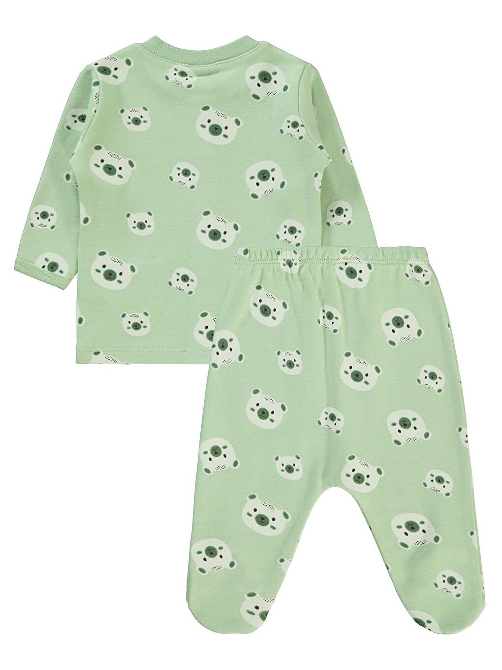 Baby Erkek Bebek Pijama Takımı 1-6 Ay Soft Haki-2