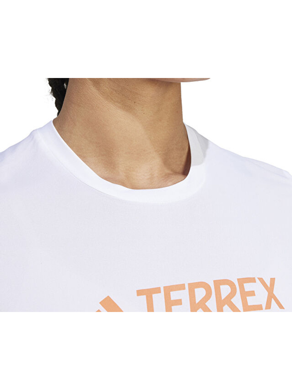 Terrex W Mt Log Tech T Kadın Koşu Tişörtü Iy9421 Beyaz-4