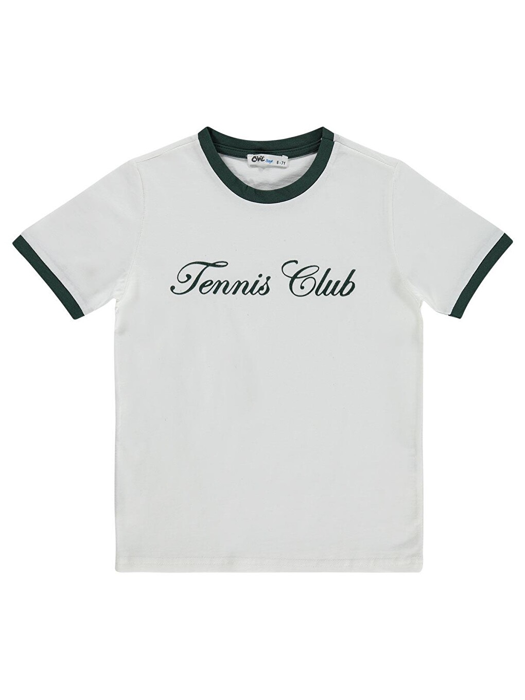 Boys Tennis Club Baskılı 6-9 Yaş Tişört - Yeşil