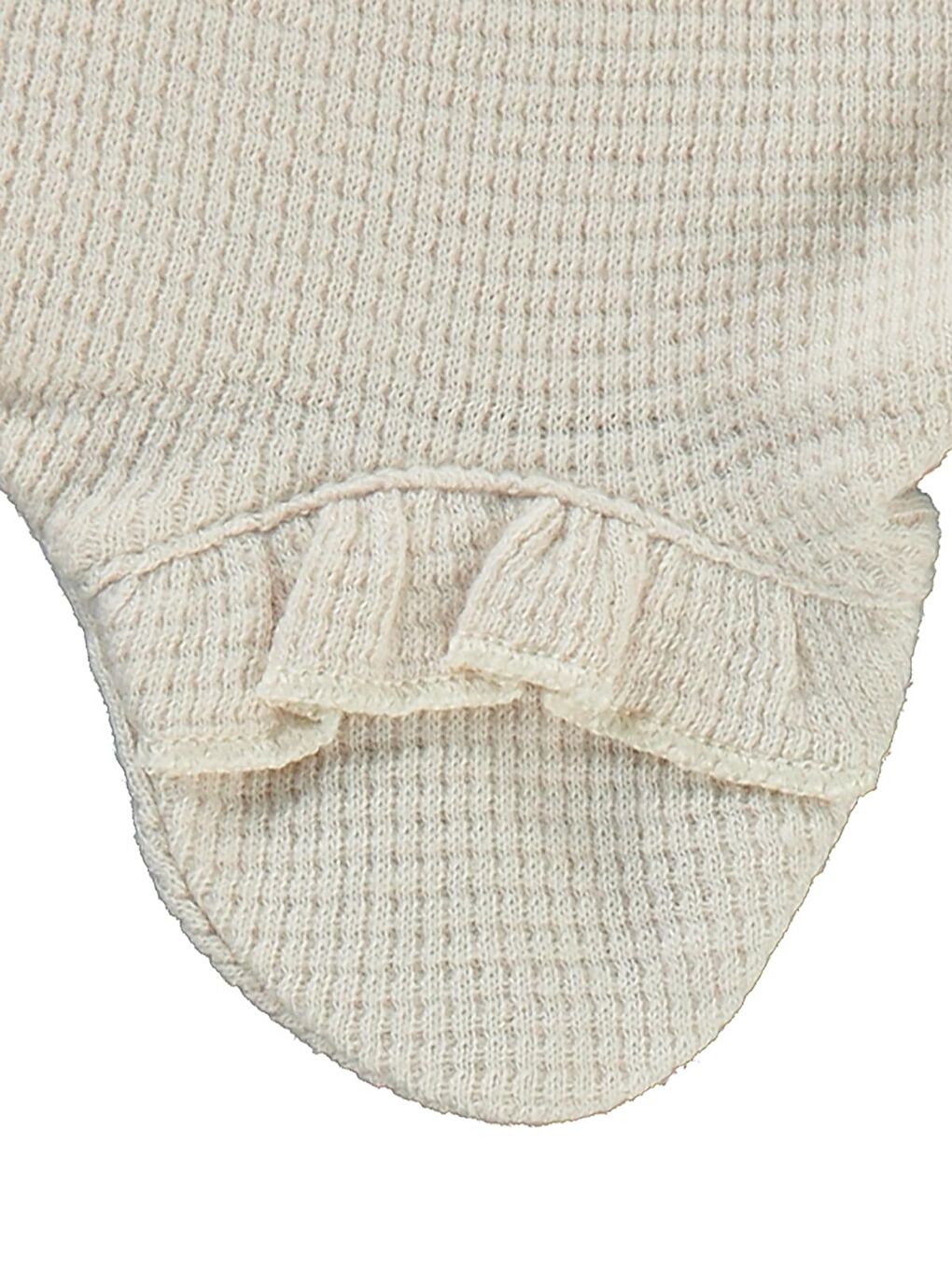 Bej Baby Kız Bebek Pijama Takımı 1-9 Ay Taş Rengi-1