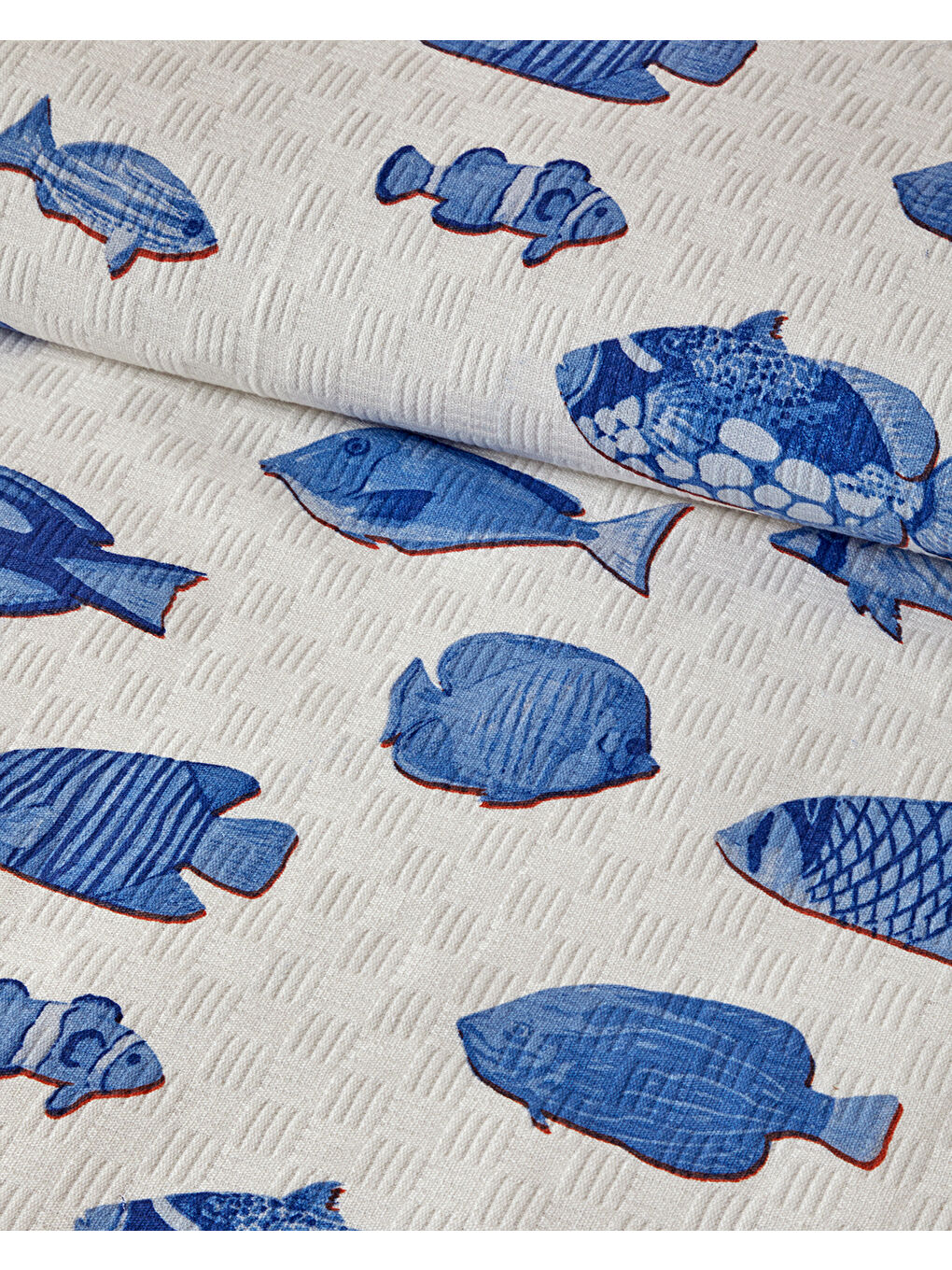 Nautical Depths Çift Kişilik Pike Mavi-1