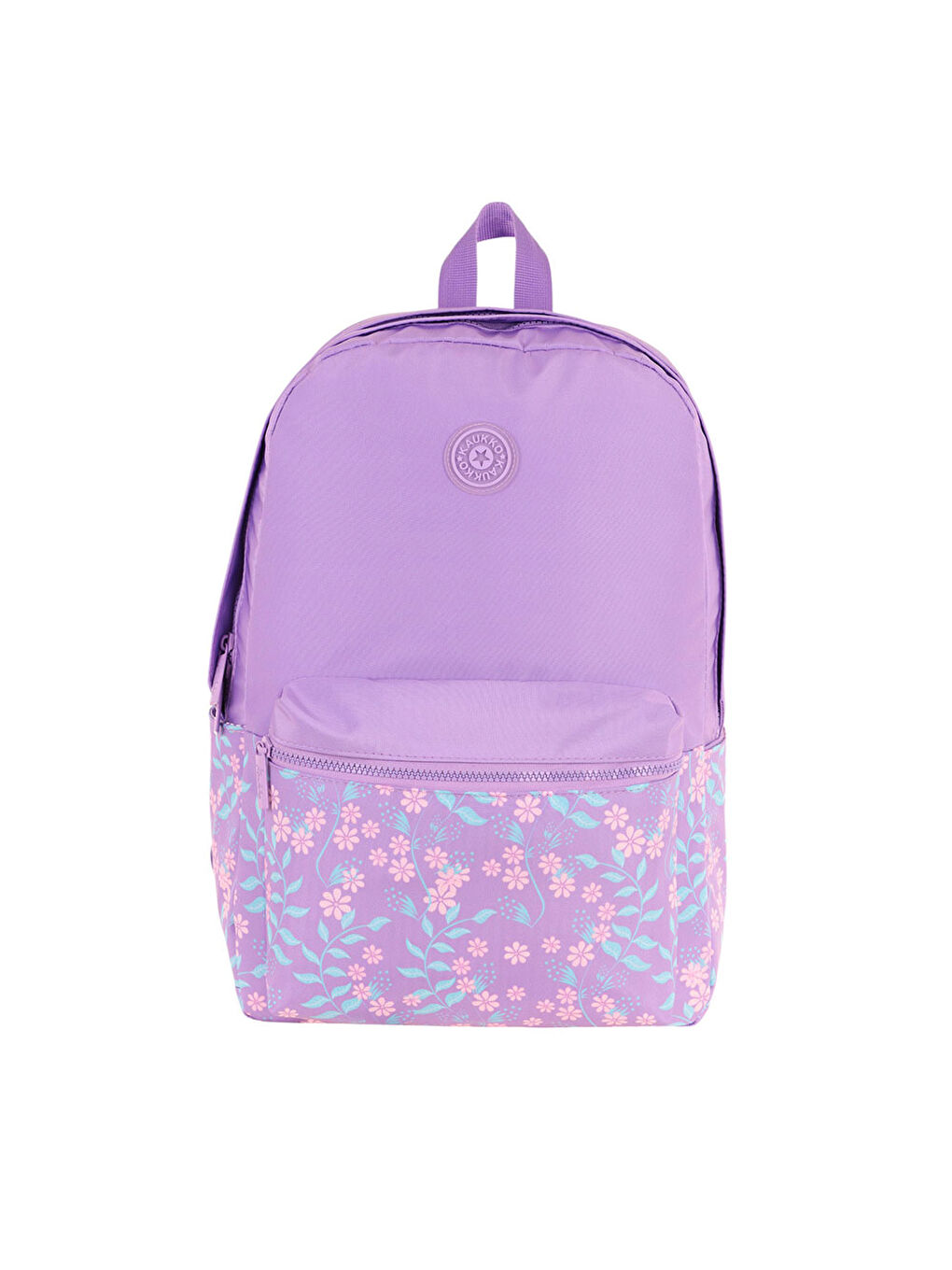 Renksiz Soft Floral Sırt Çantası Lilac Flowers K1793