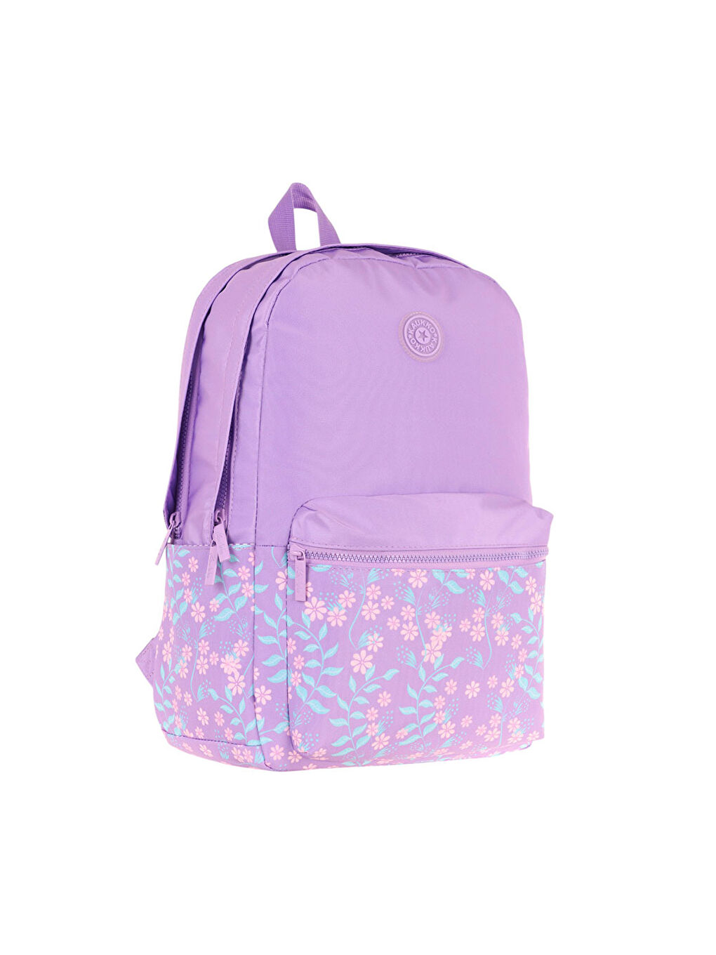Renksiz Soft Floral Sırt Çantası Lilac Flowers K1793-1
