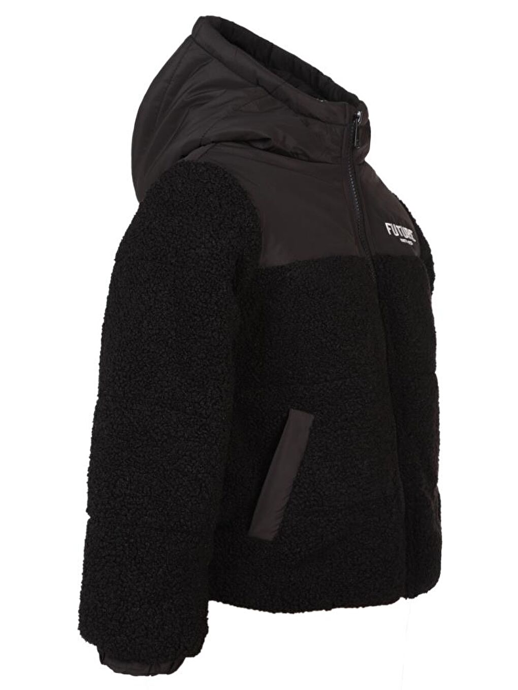 Boys Future Baskılı Kapüşonlu 6-9 Yaş Mont - Siyah 6-7 Yaş-3