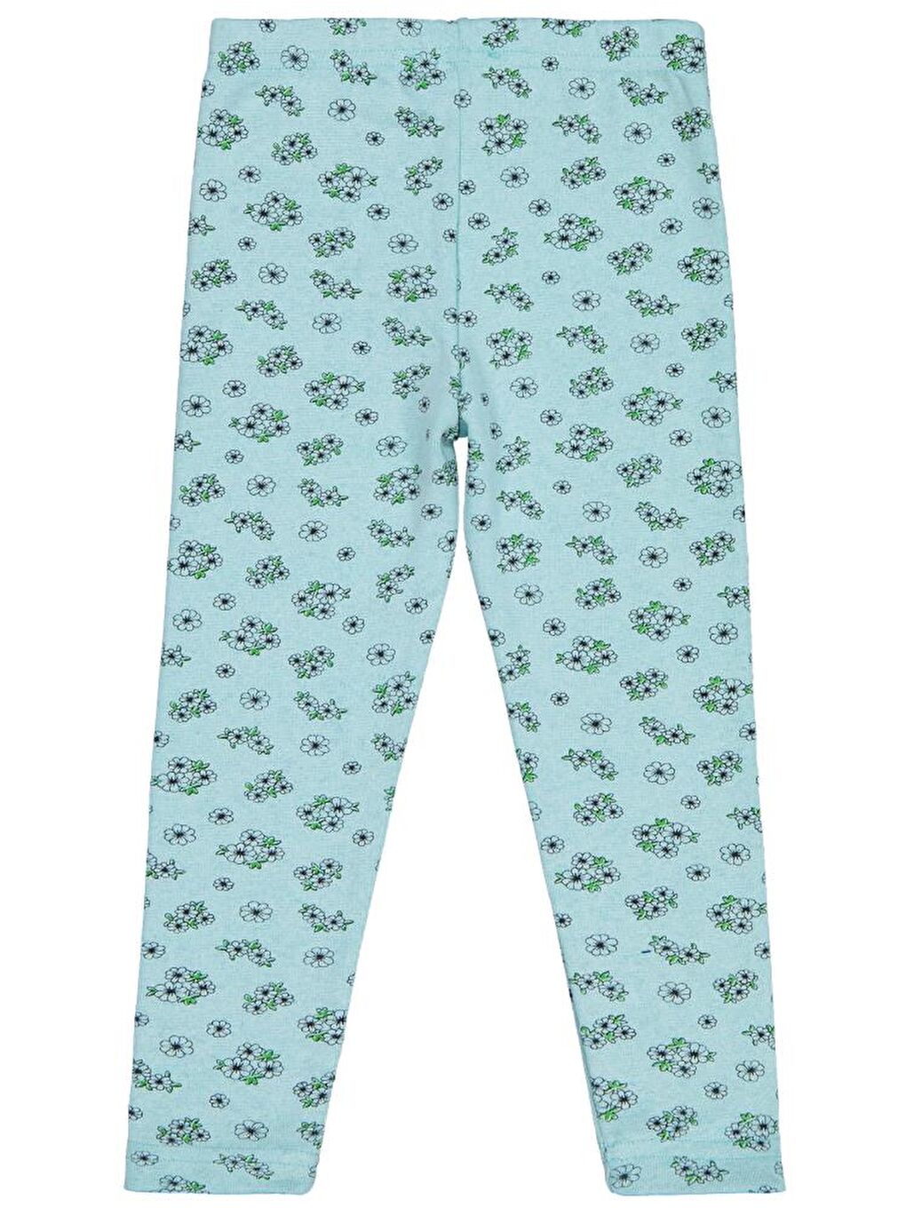 Girls Çıtır Çiçek Desenli 10-13 Yaş Tayt - Yeşil 10-11 Yaş