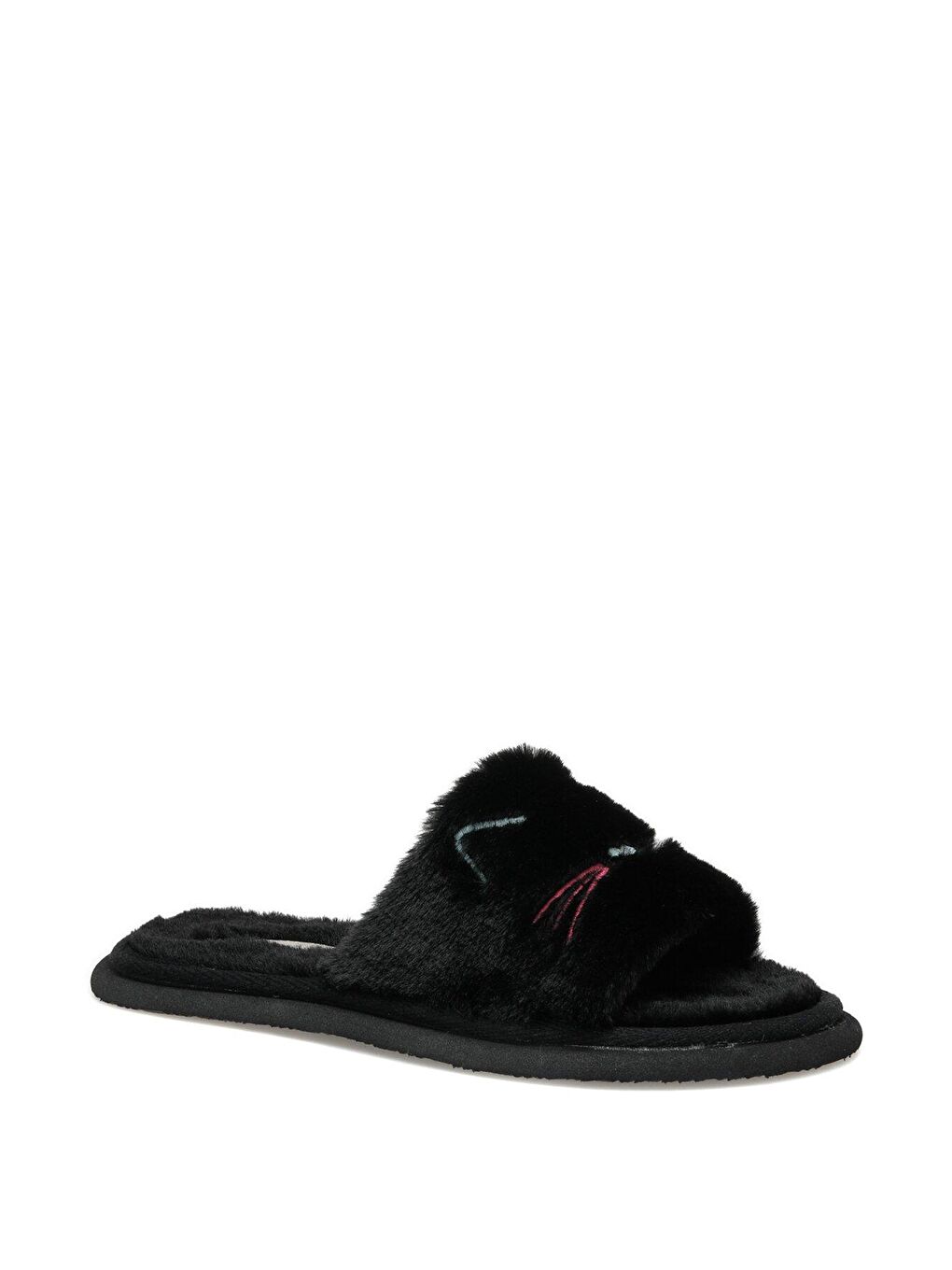 603292.Z2PR Siyah Kadın Ev Terliği-1