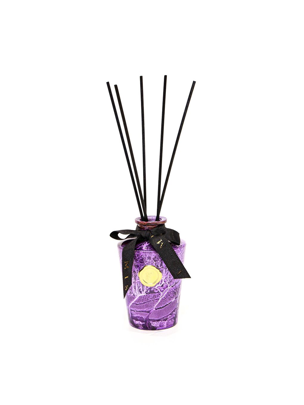 130 ml Mor Batik Cam Şişe Black Vanilya Oda Kokusu