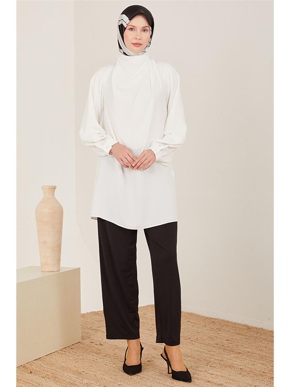 Siyah Zr Şeritli Örme Pantolon 23Y2406-1