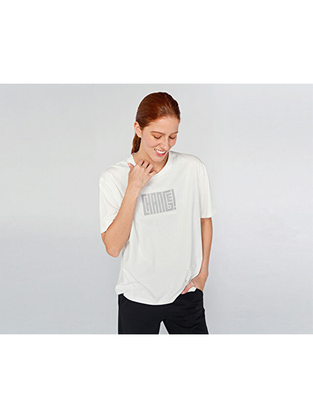 Fizz T Shirt Kadın Günlük Tişört 911654-9003 Beyaz-4