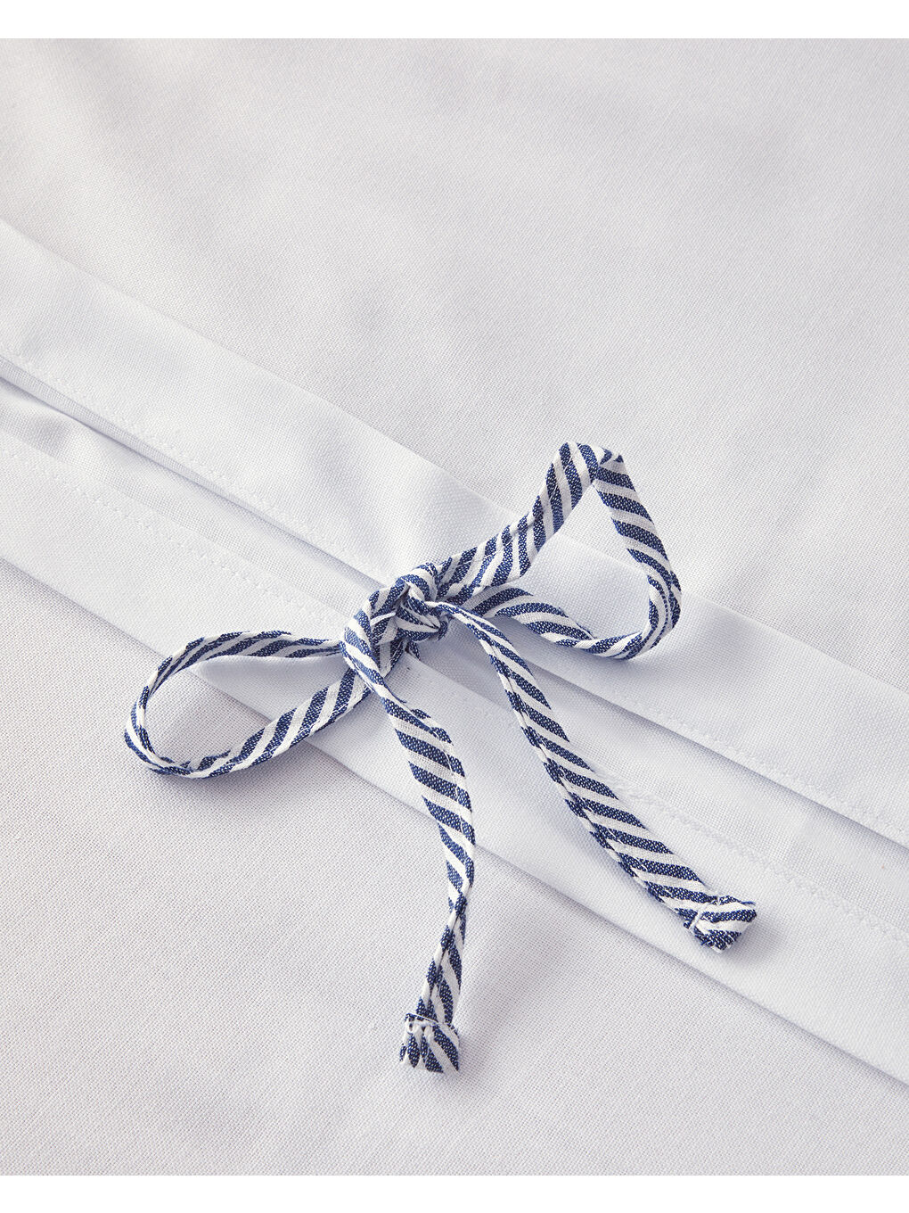 Comfy Plain Çift Kişilik Nevresim Takımı Beyaz - Lacivert-4