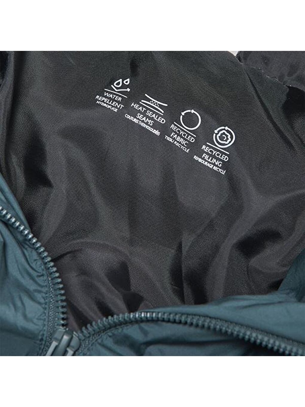 Union Seamless Life Puffer Erkek Yeşil Kapüşonlu Mont-4