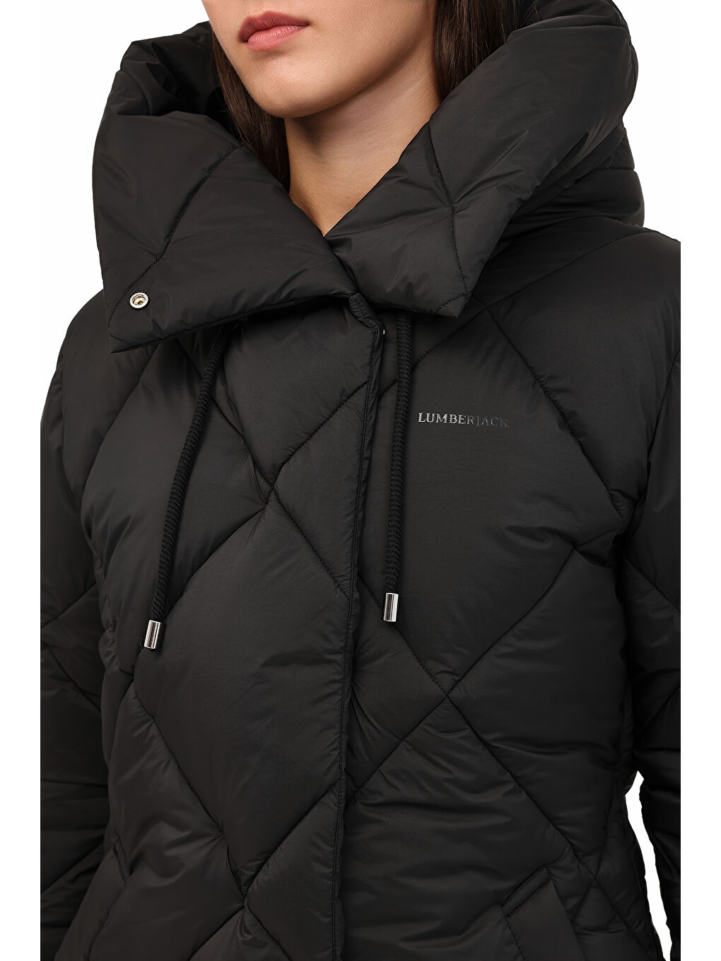 WL 2KELLY 5PR Siyah Kadın Kısa Kaban-3