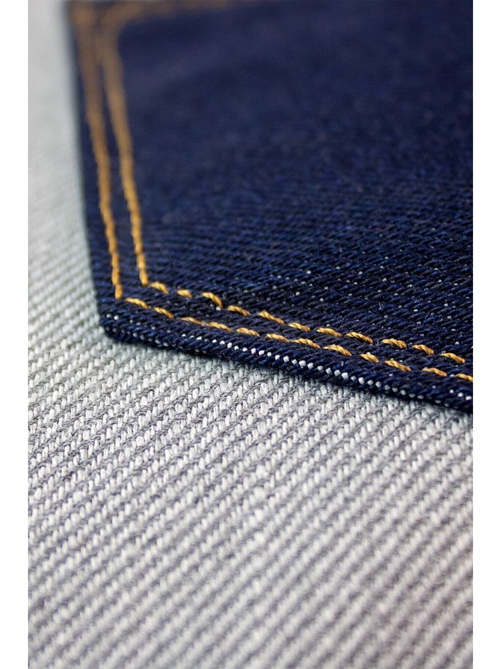 Jean Kumaştan Cep Detaylı 43x43 Dekoratif Kırlent Kılıfı Gri Denim Modern-2