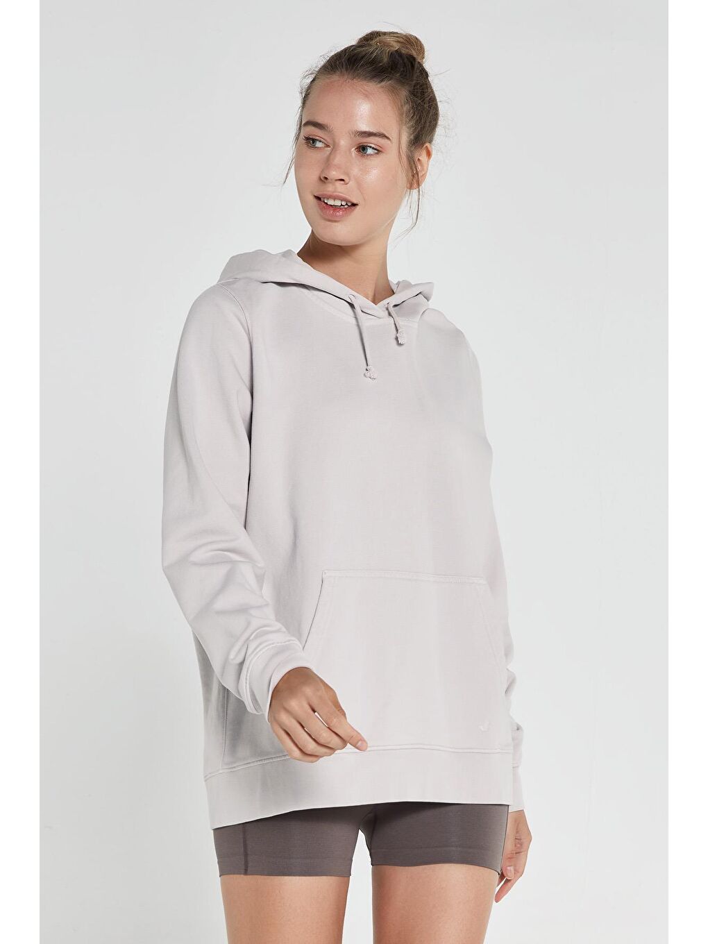 Lydney Kadın Kapüşonlu Sweatshirt Bej-2