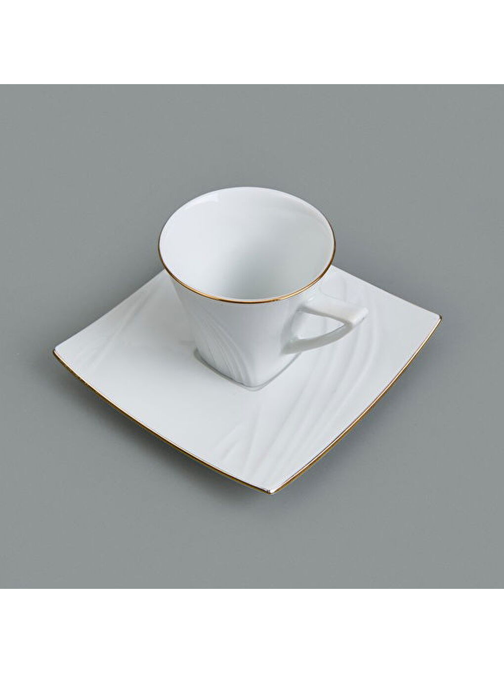 Gold Line 12 Parça Kahve Fincan Takımı - Beyaz-1