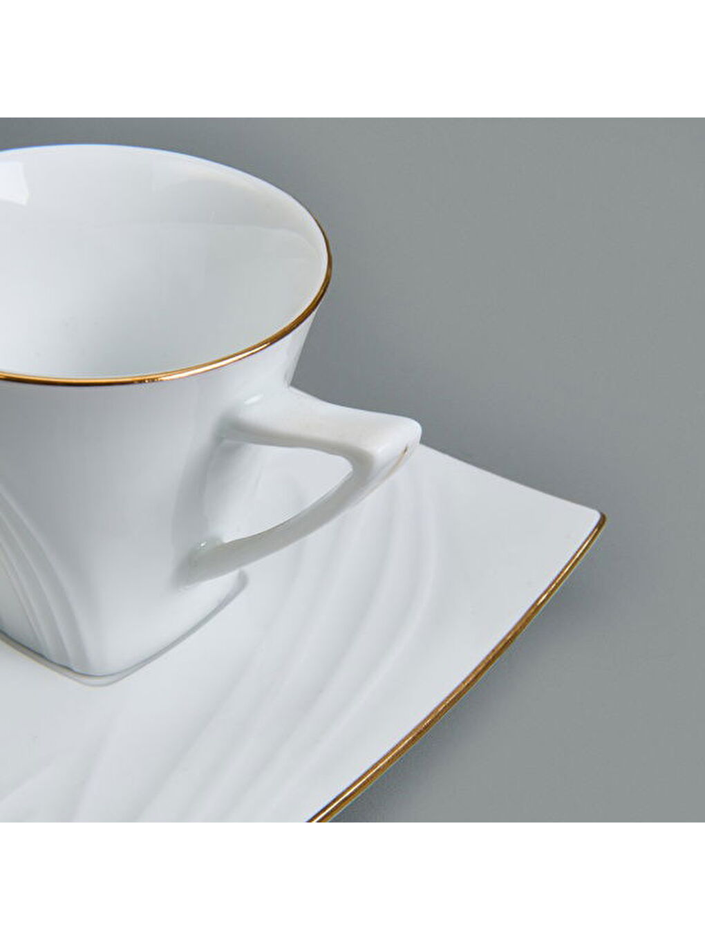 Gold Line 12 Parça Kahve Fincan Takımı - Beyaz-3
