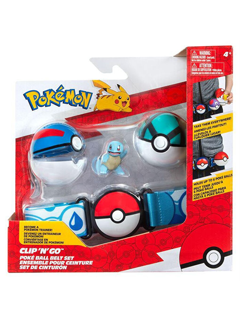 Clip 'N' Go Pokeball Kemer ve Figür Seti PKW3161
