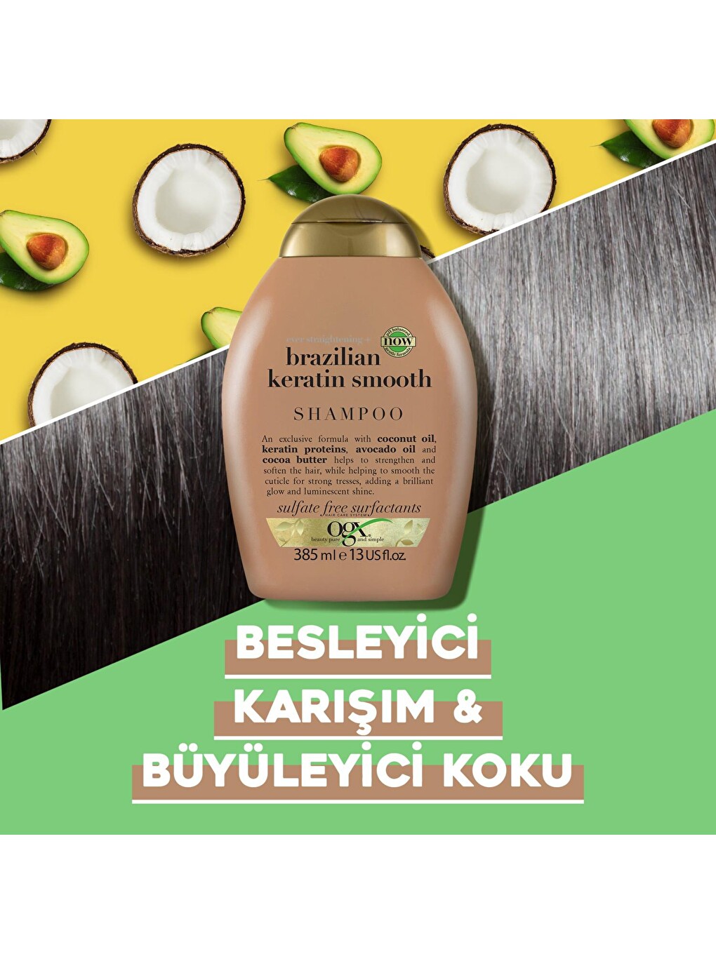 Brazilian Keratin Therapy Düzleştirici Etkili Şampuan 385 ml 2 li-3