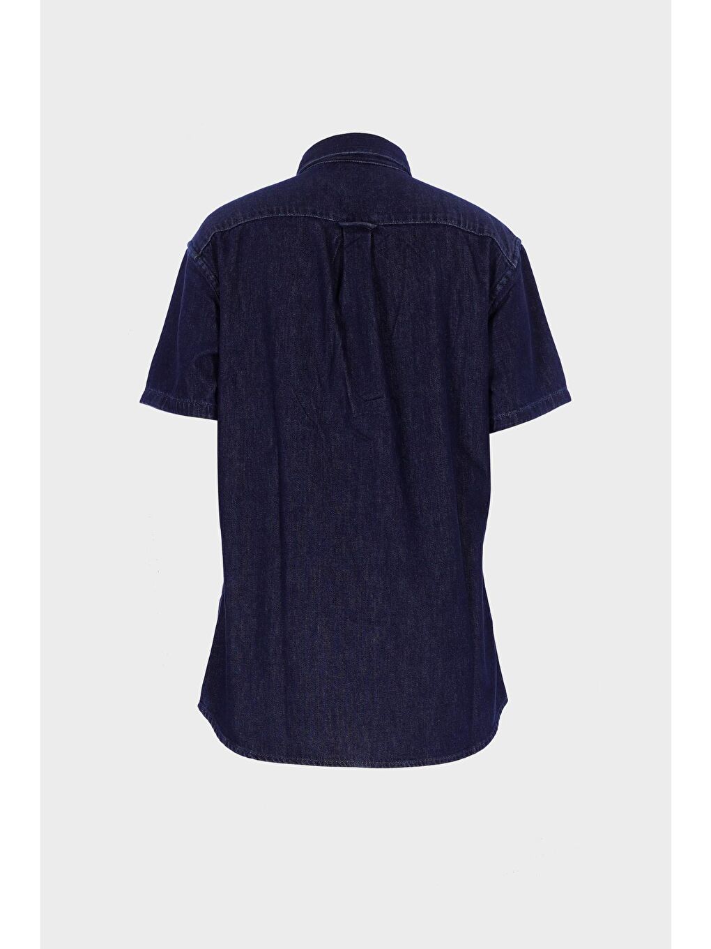Erkek Koyu Mavi Kısa Kollu Regular Fit Jean Gömlek C 4553-094-1