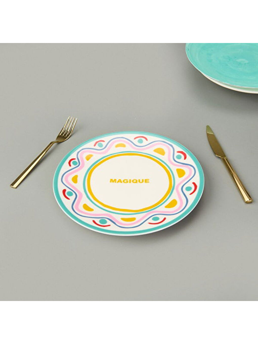 Karışık Kitchen Magique Servis Tabağı - Renkli - 25 cm-2