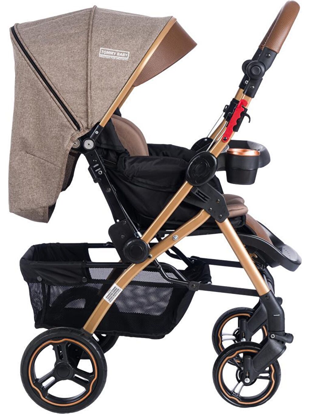 Tornado Plus Gold Alüminyum Lüx Çift Yön Bebek Arabası-5
