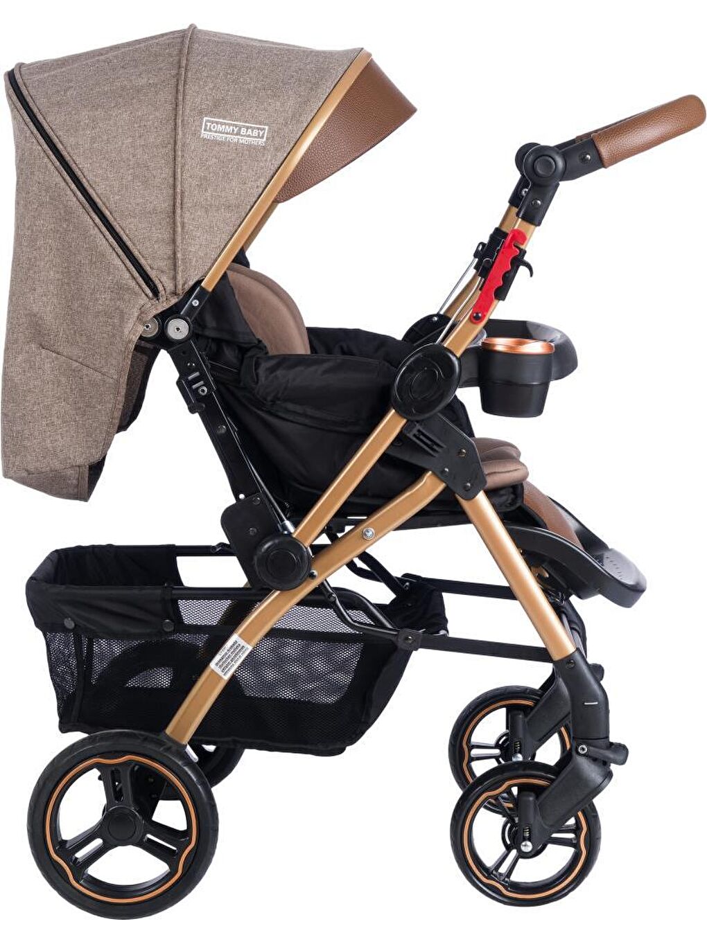 Tornado Plus Gold Alüminyum Lüx Çift Yön Bebek Arabası-6