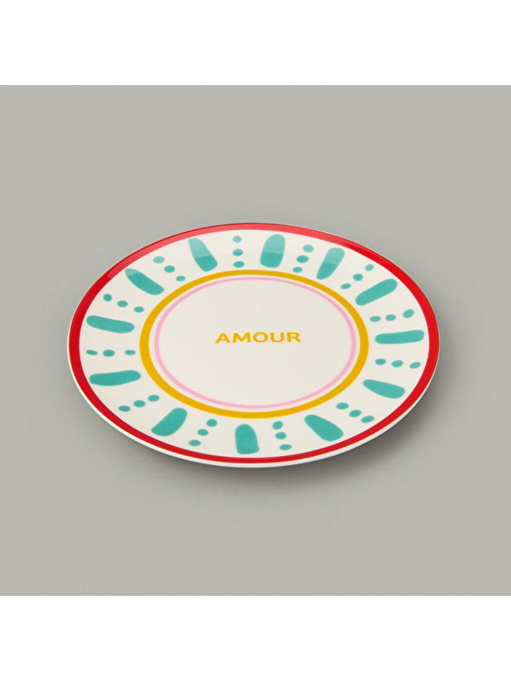 Karışık Kitchen Amour Pasta Tabağı - Renkli - 19 cm