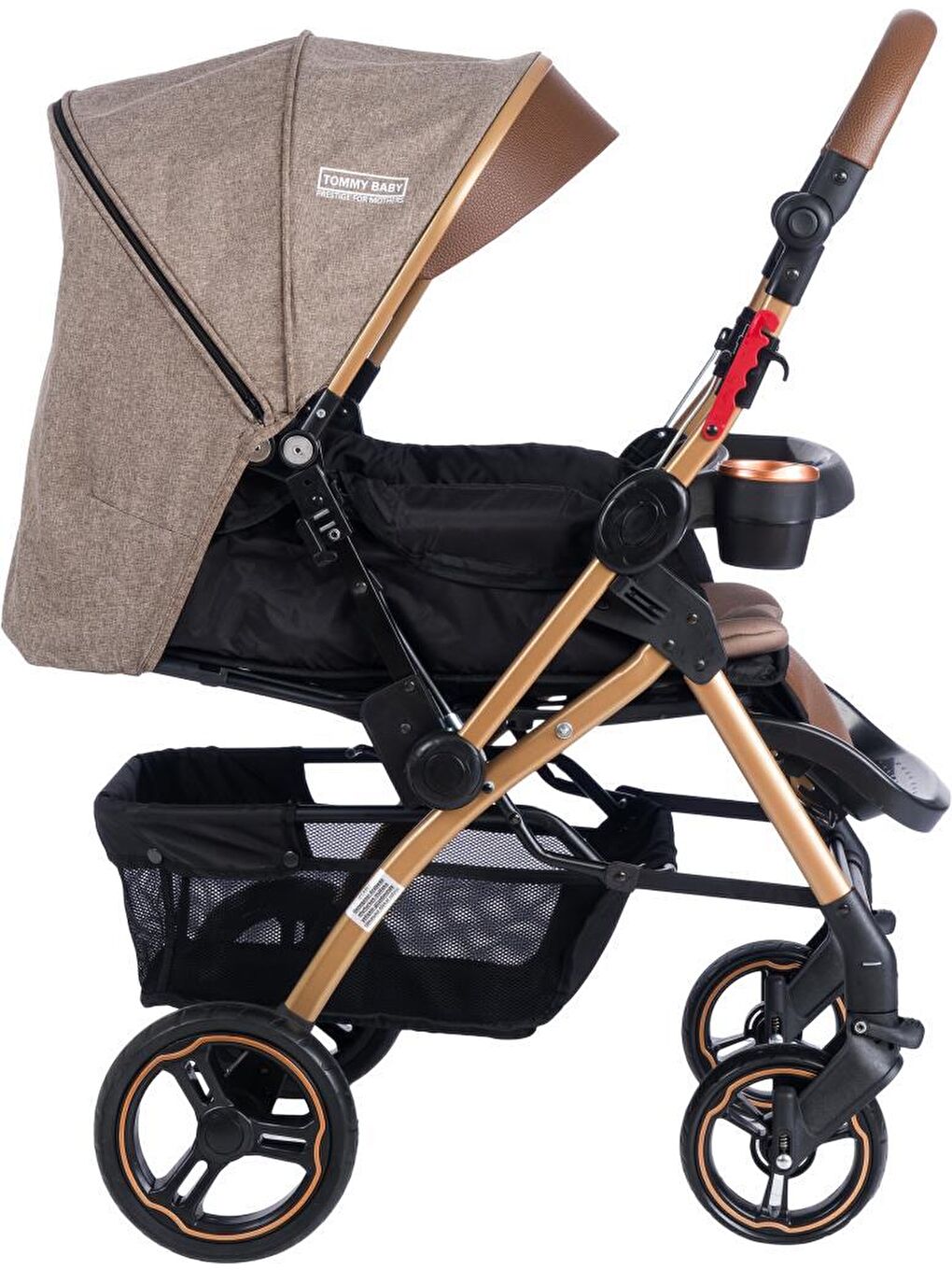 Tornado Plus Gold Alüminyum Lüx Çift Yön Bebek Arabası-7