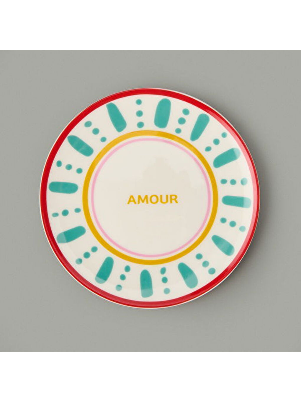 Karışık Kitchen Amour Pasta Tabağı - Renkli - 19 cm-1