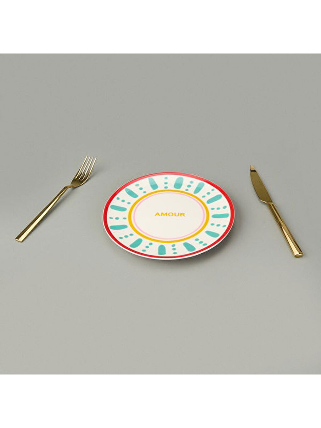 Karışık Kitchen Amour Pasta Tabağı - Renkli - 19 cm-3