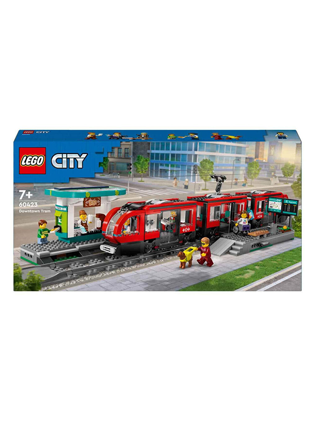 Lego City Şehir Merkezi Tramvay İstasyonu Oyuncak Seti 60423 - 3