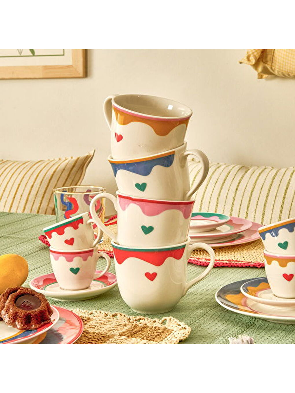 Karışık Kitchen Amour Kupa - Renkli - 290 ml-4