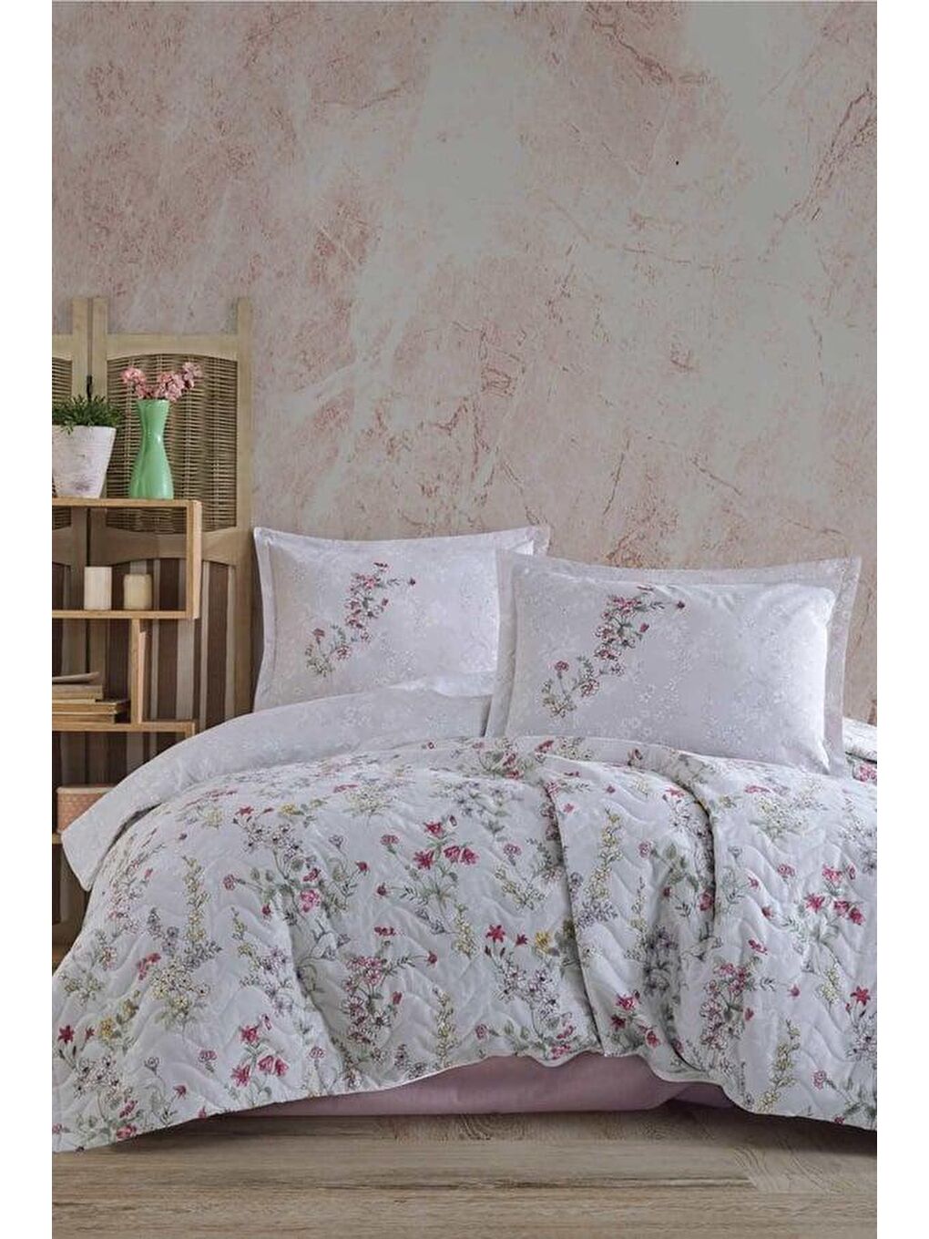 Pembe Clasy Ranforce 100% Pamuk Çift Kişilik Dört Mevsim Set