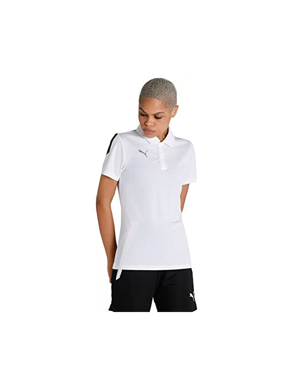 Teamliga Sideline Polo W Kadın Futbol Polo Yaka Tişört 65740804 Beyaz-2