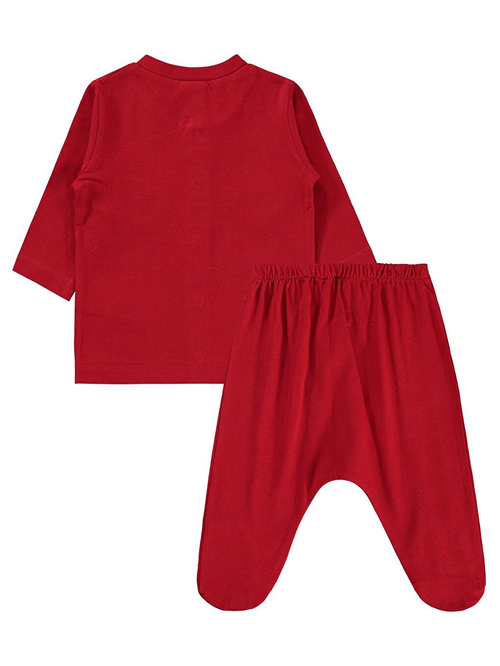 Baby Bebek Pijama Takımı 1-6 Ay Kırmızı-1