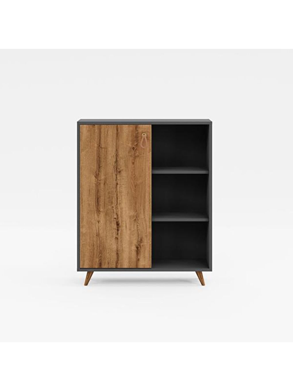 Gri Irmak Çok Amaçlı Dolap - Antrasit / Kafkas Meşe-1