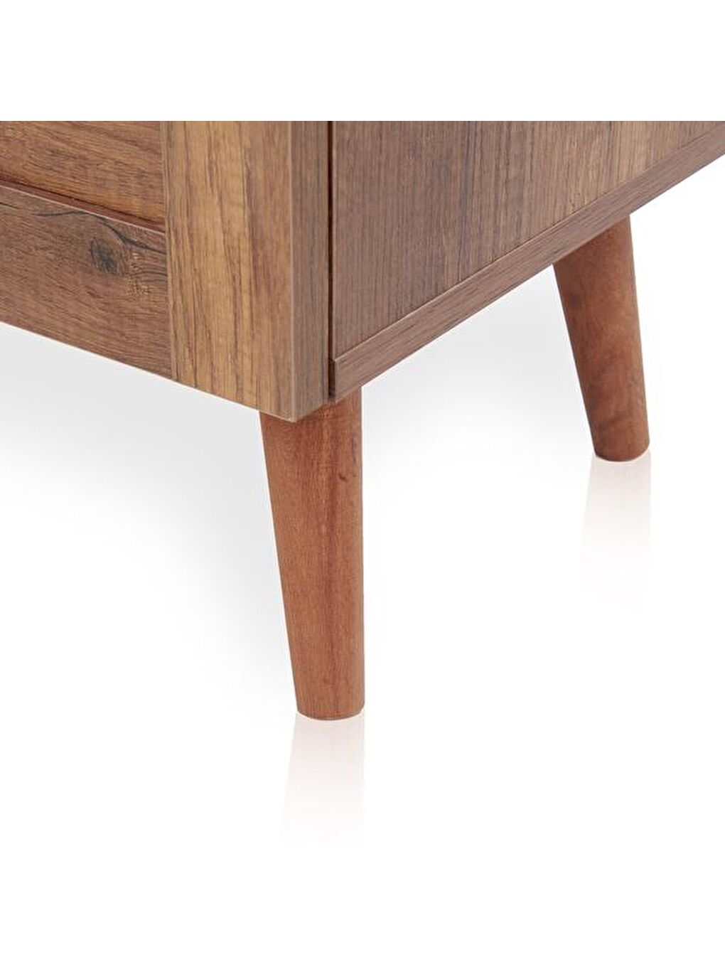 Kahverengi Panjur Görünümlü Çok Amaçlı Dolap - Barok Ceviz-5