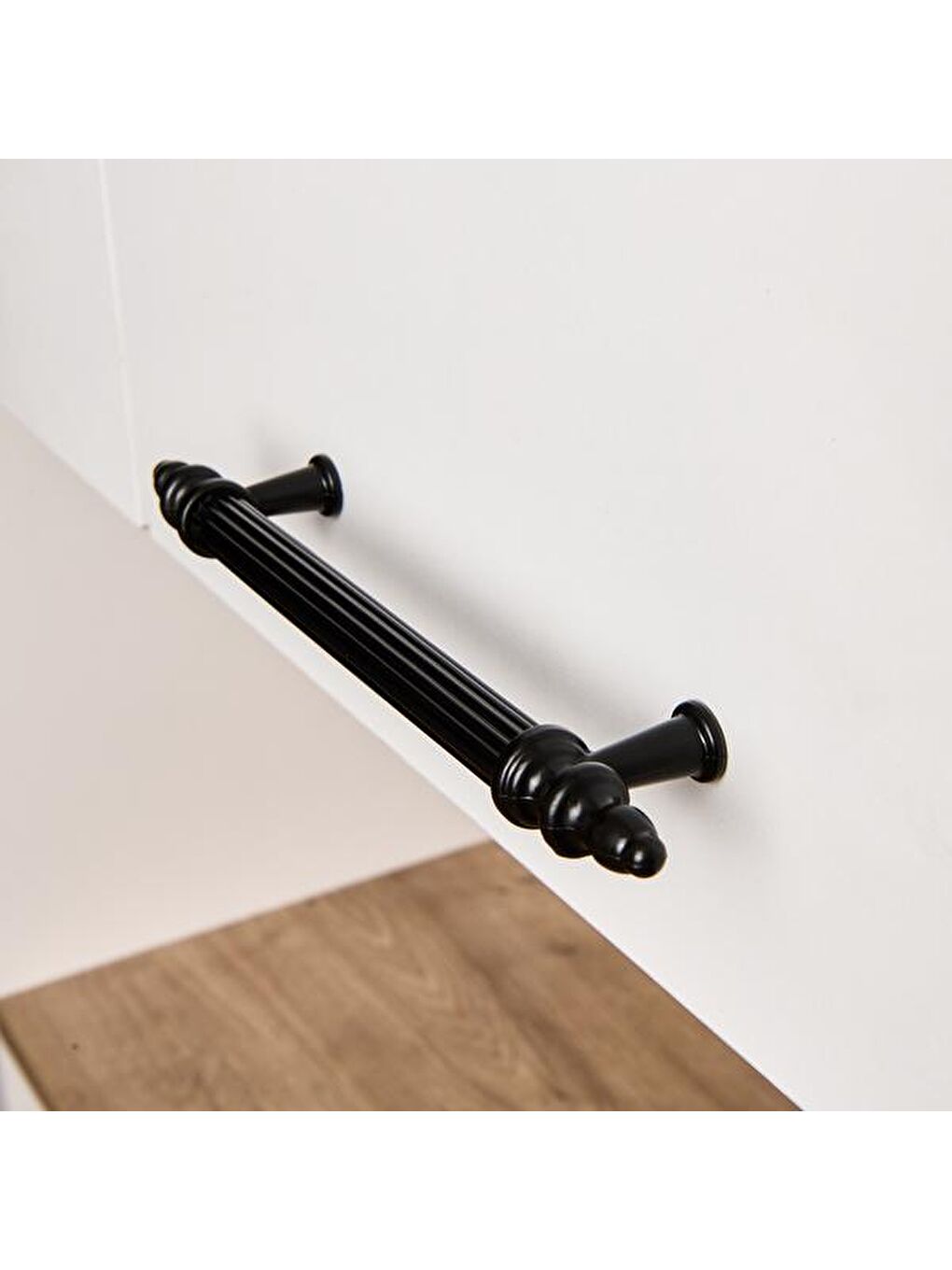 4 Kapaklı Fırın Bölmeli Kiler Dolabı - Beyaz / Safir Meşe-4