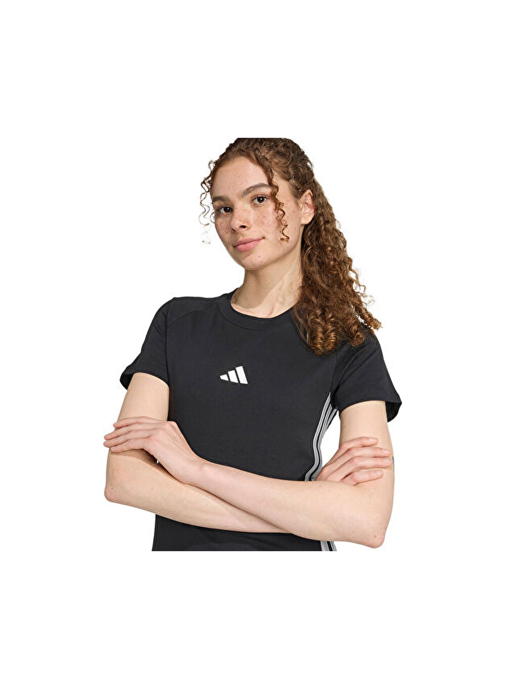 W Hol Tee Kadın Günlük Tişört Jm1878 Siyah-5
