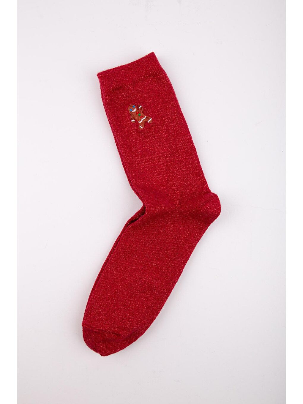 Karışık Yılbaşı Kutulu Simli Nakışlı Kadın Çorap-8