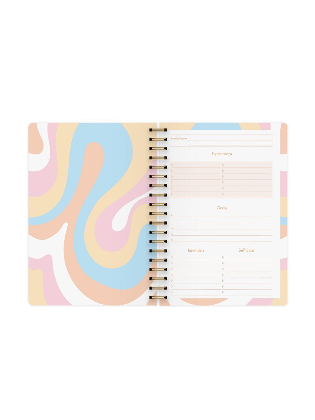 LE COLOR Karışık Süresiz Planlayıcı Spiralli Ajanda Defter Lotus 17x24 cm - 1