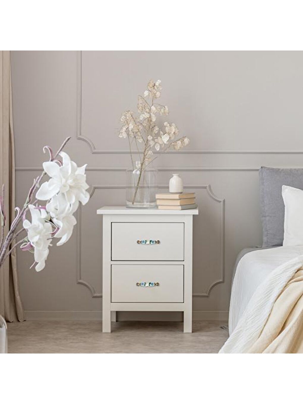 Çilek 96 Kulp - Beyaz / Antik-1