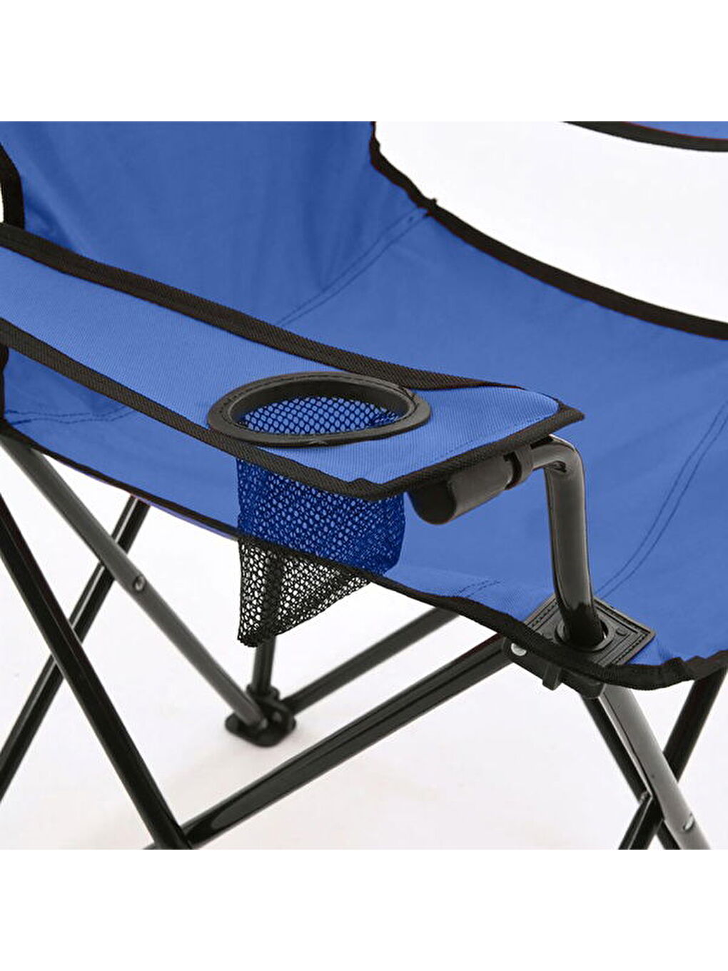 Piknik ve Kamp Sandalyesi - Mavi - 76x52x82 cm-9