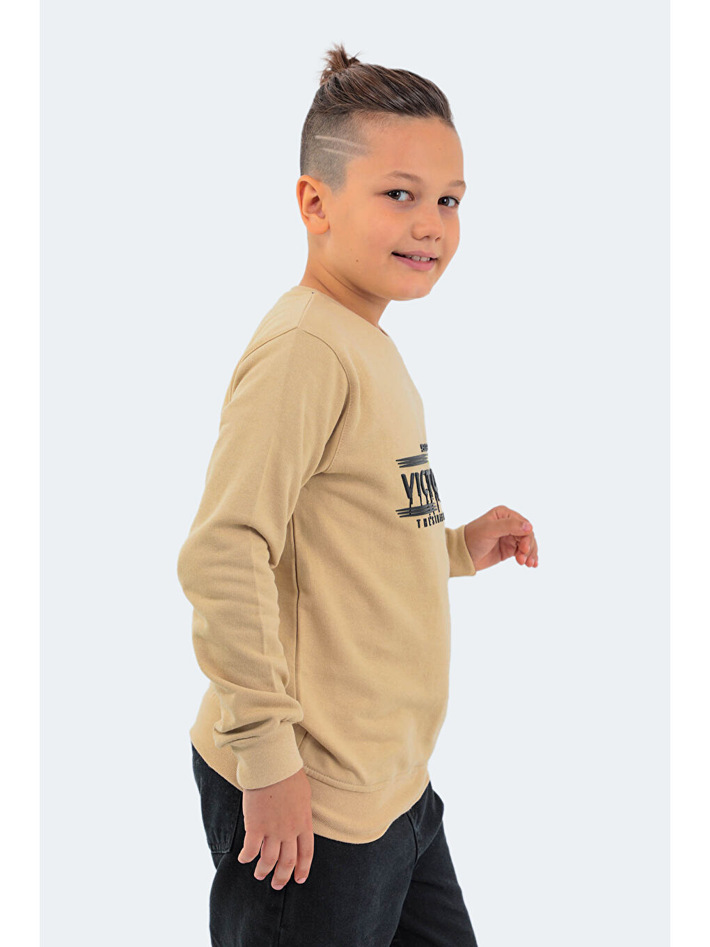 DUNA Unisex Çocuk Sweatshirt Bej-5