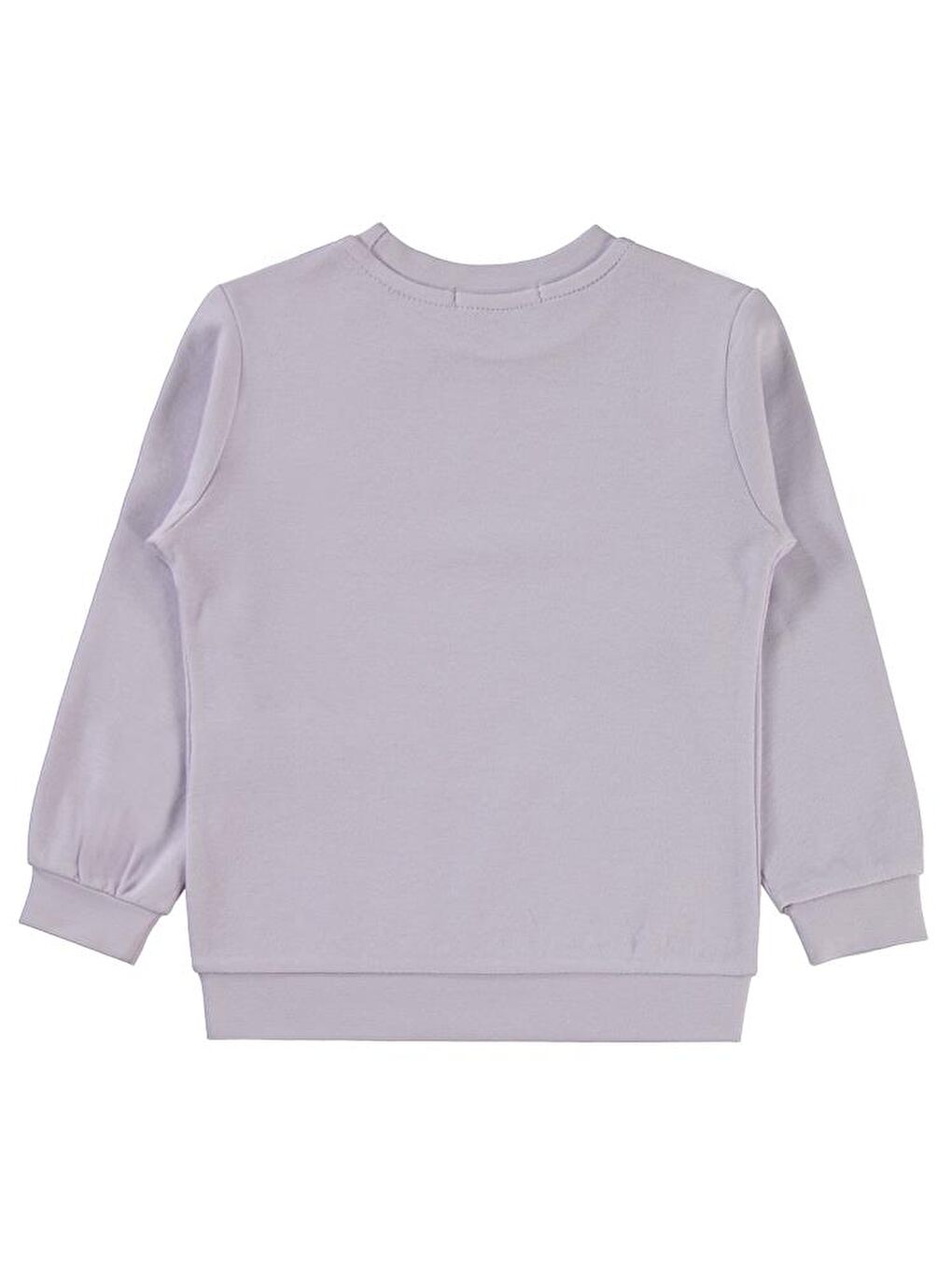 Girls Düz 2-5 Yaş Sweatshirt - Lila 4-5 Yaş-1