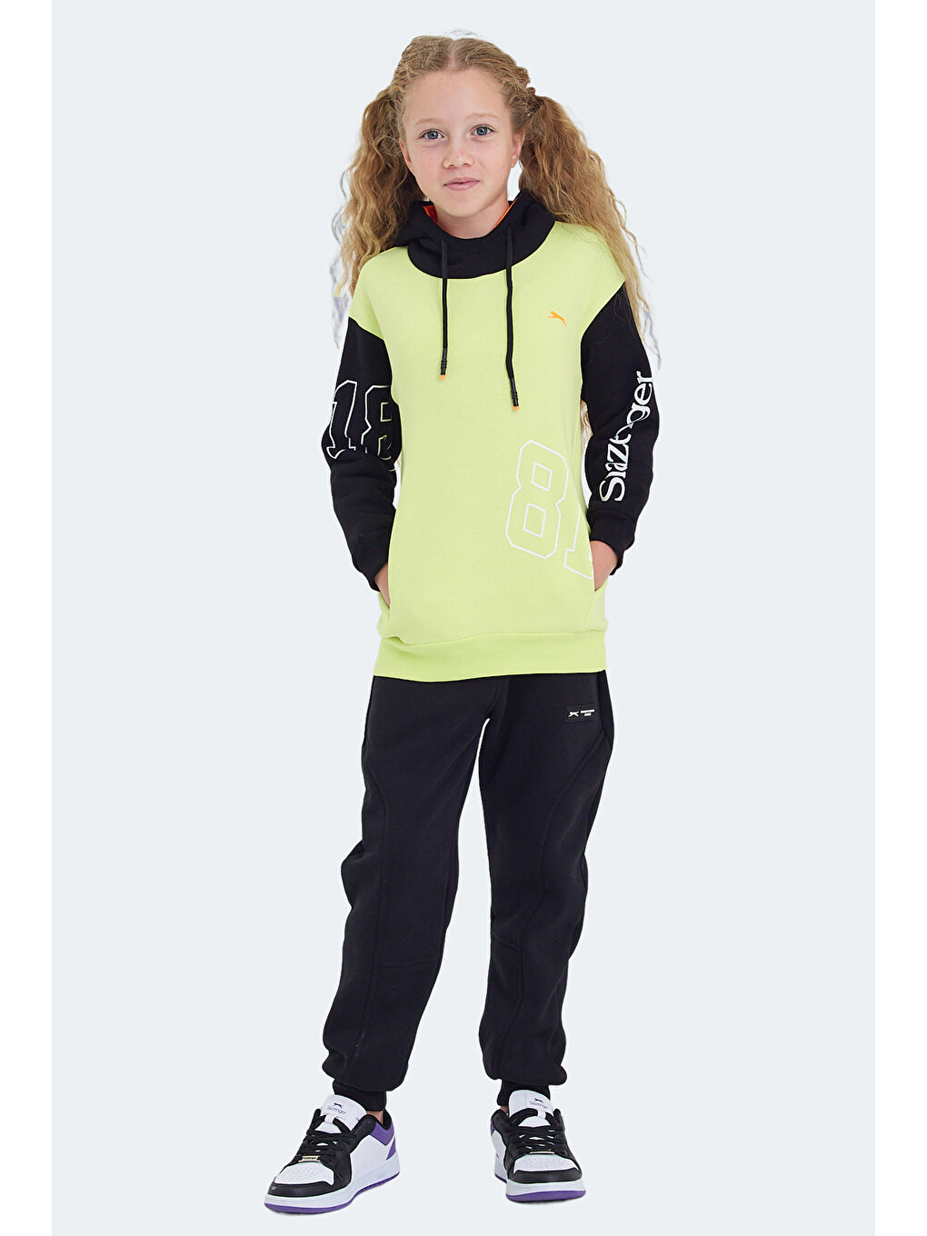 DJURO Unisex Çocuk Sweatshirt Sarı-6